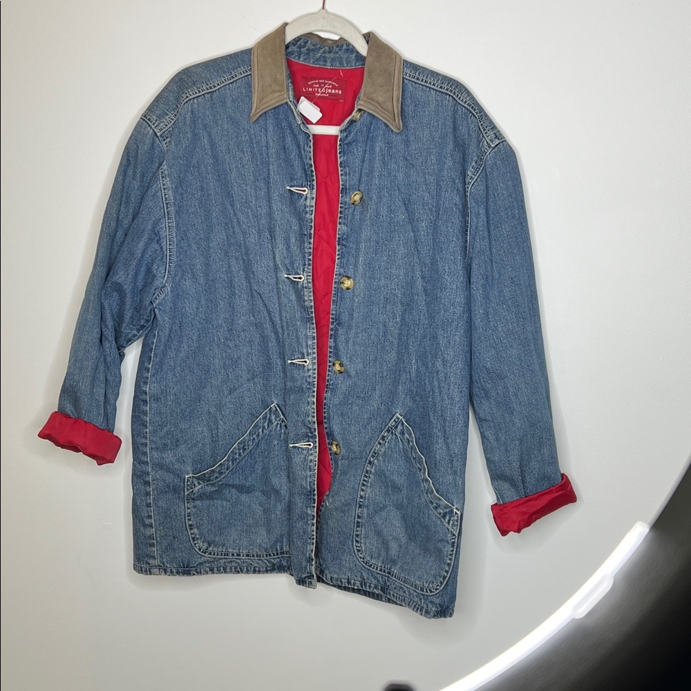 Men’s Vintage 90s Denim Jacket - Size M - Picture 2 of 3